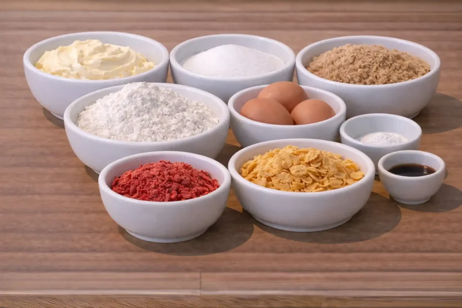 strawberry crunch cookies ingredients