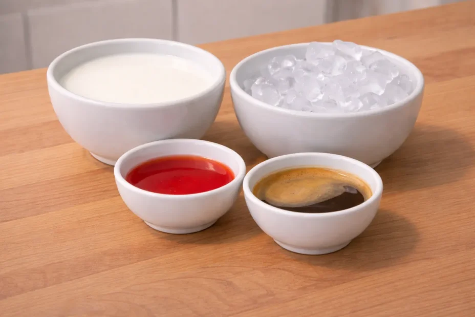 strawberry latte ingredients