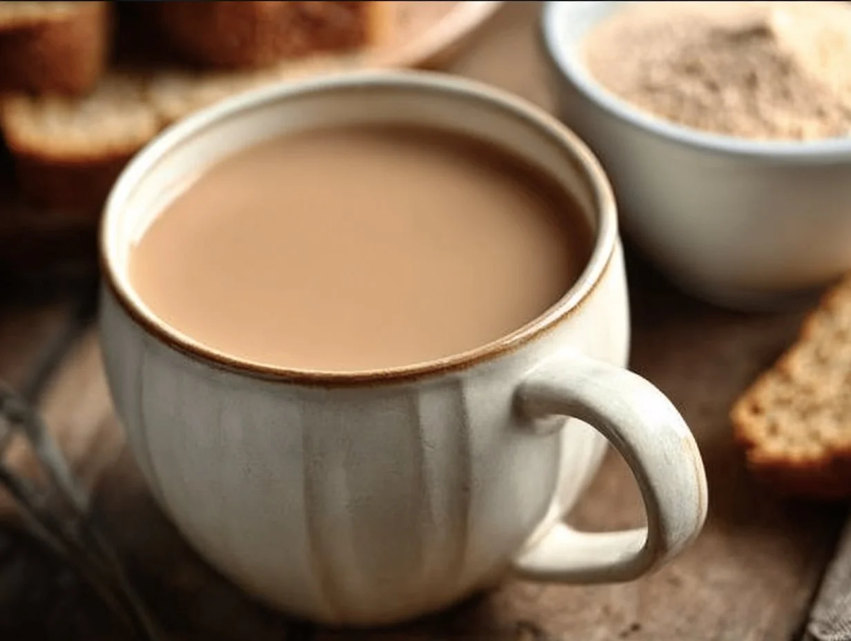 Warm tea mix blend for a comforting experience in a cozy setting.