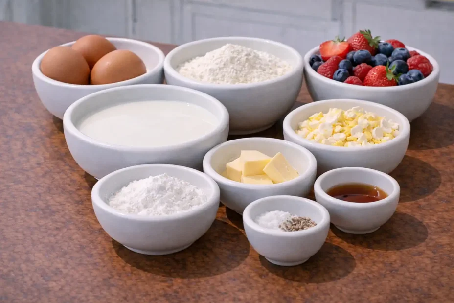Dutch Baby Pancake ingredients
