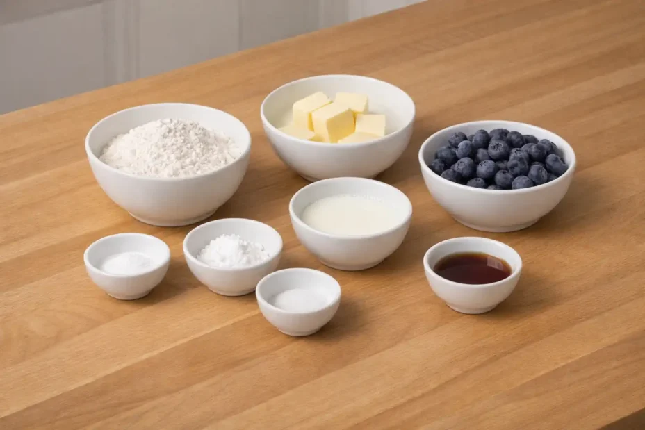 Gluten-Free Blueberry Biscuits ingredients