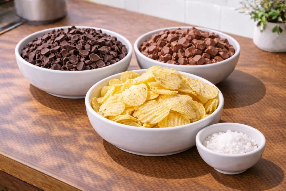 Chocolate Potato Chip Bark