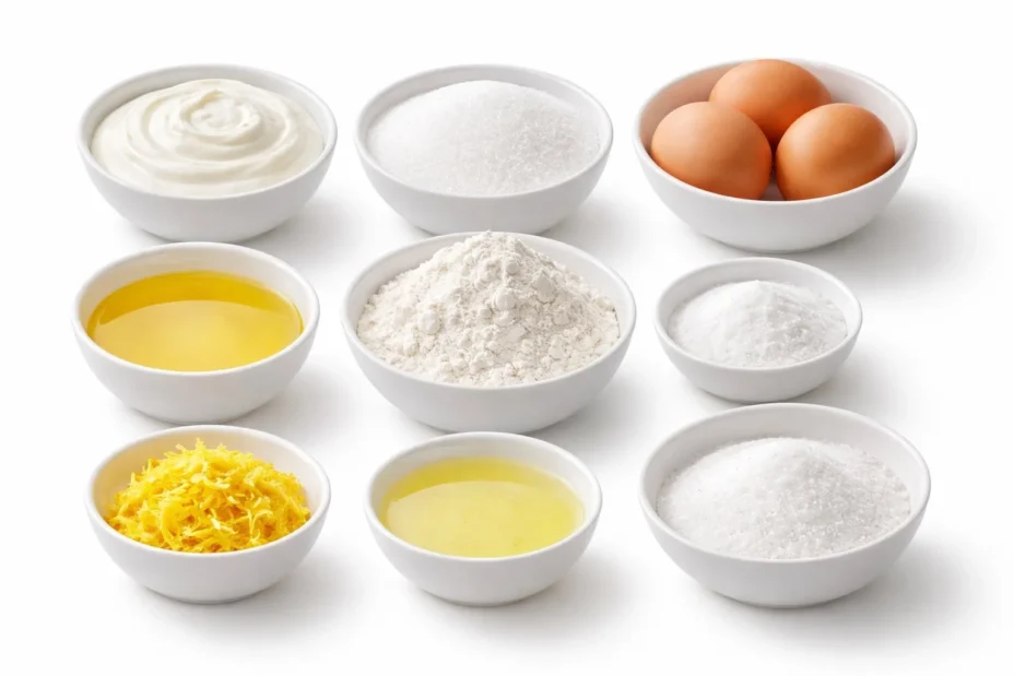 lemon yogurt cake ingredients