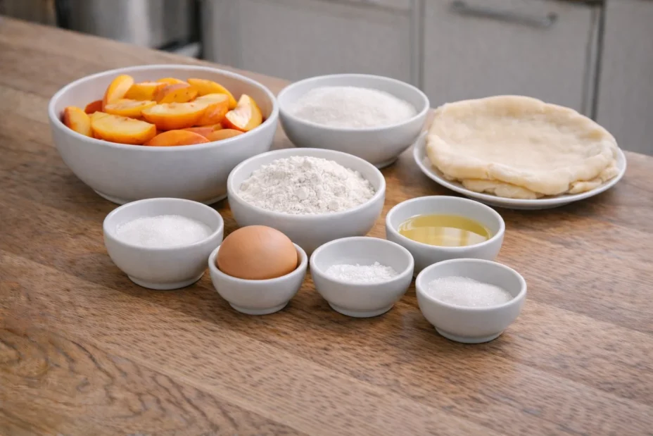 peach pie ingredients