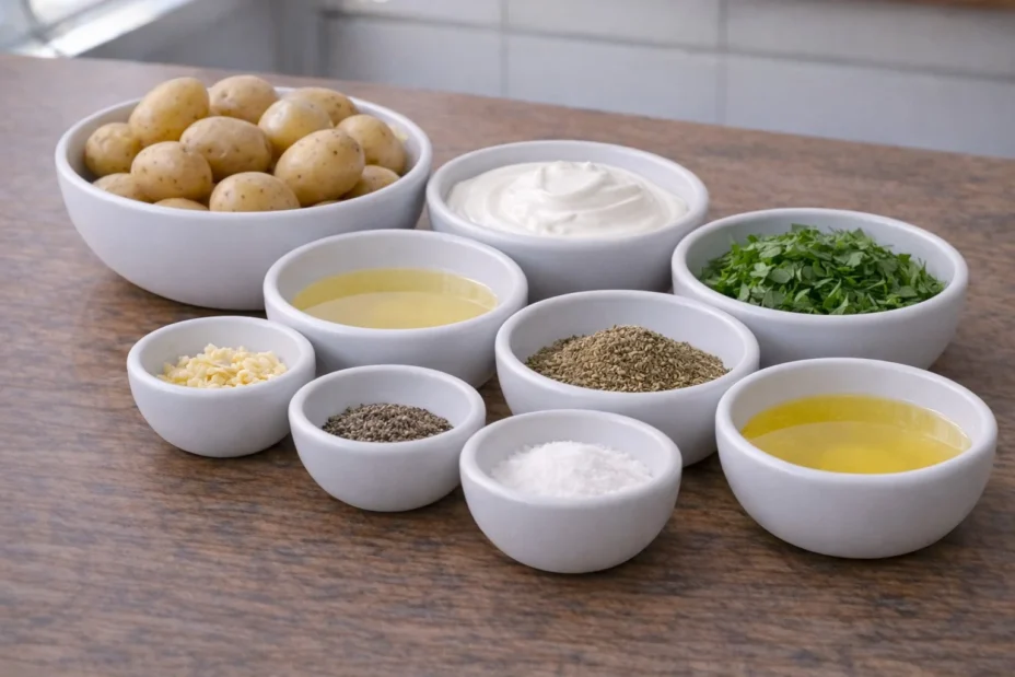 garlic sauce baby potatoes