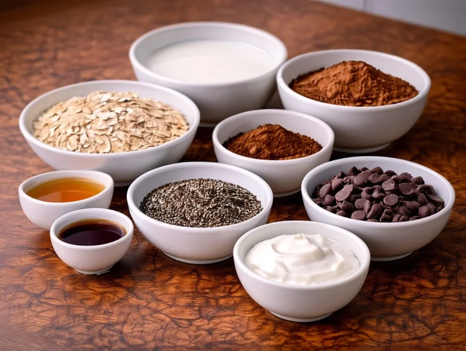 High Protein Chocolate Overnight Oats