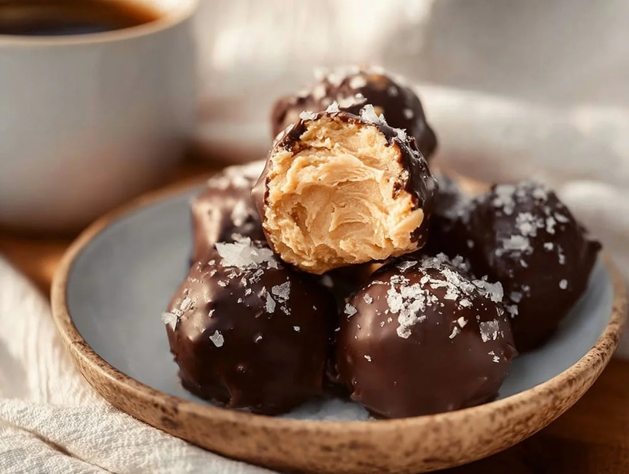 High Protein Frozen Peanut Butter Greek Yogurt Bites