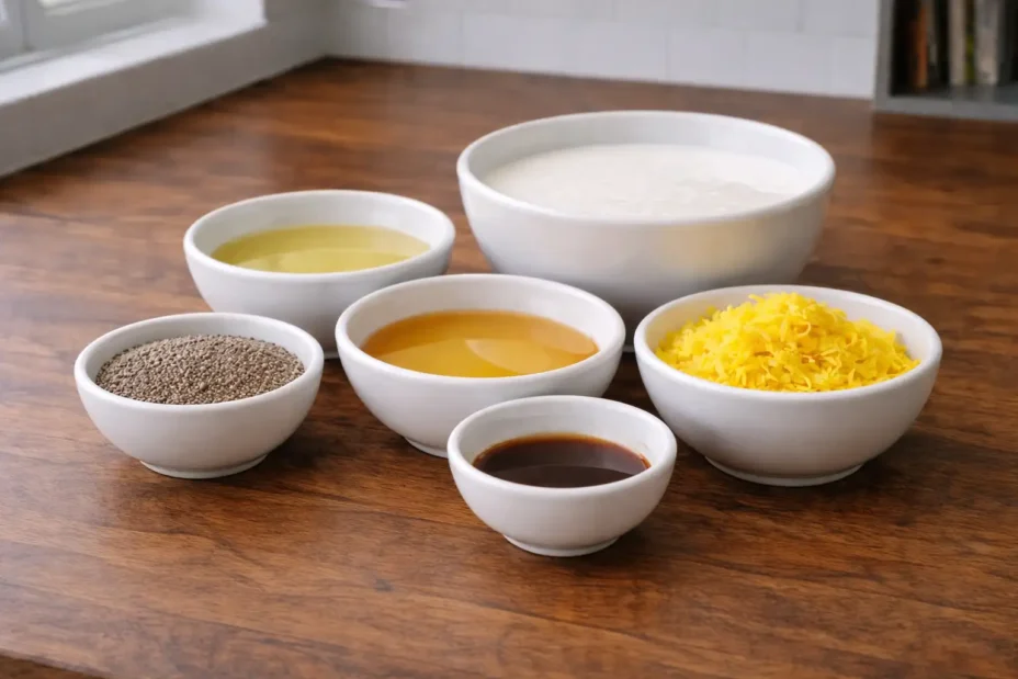 lemon cream chia pudding ingredients