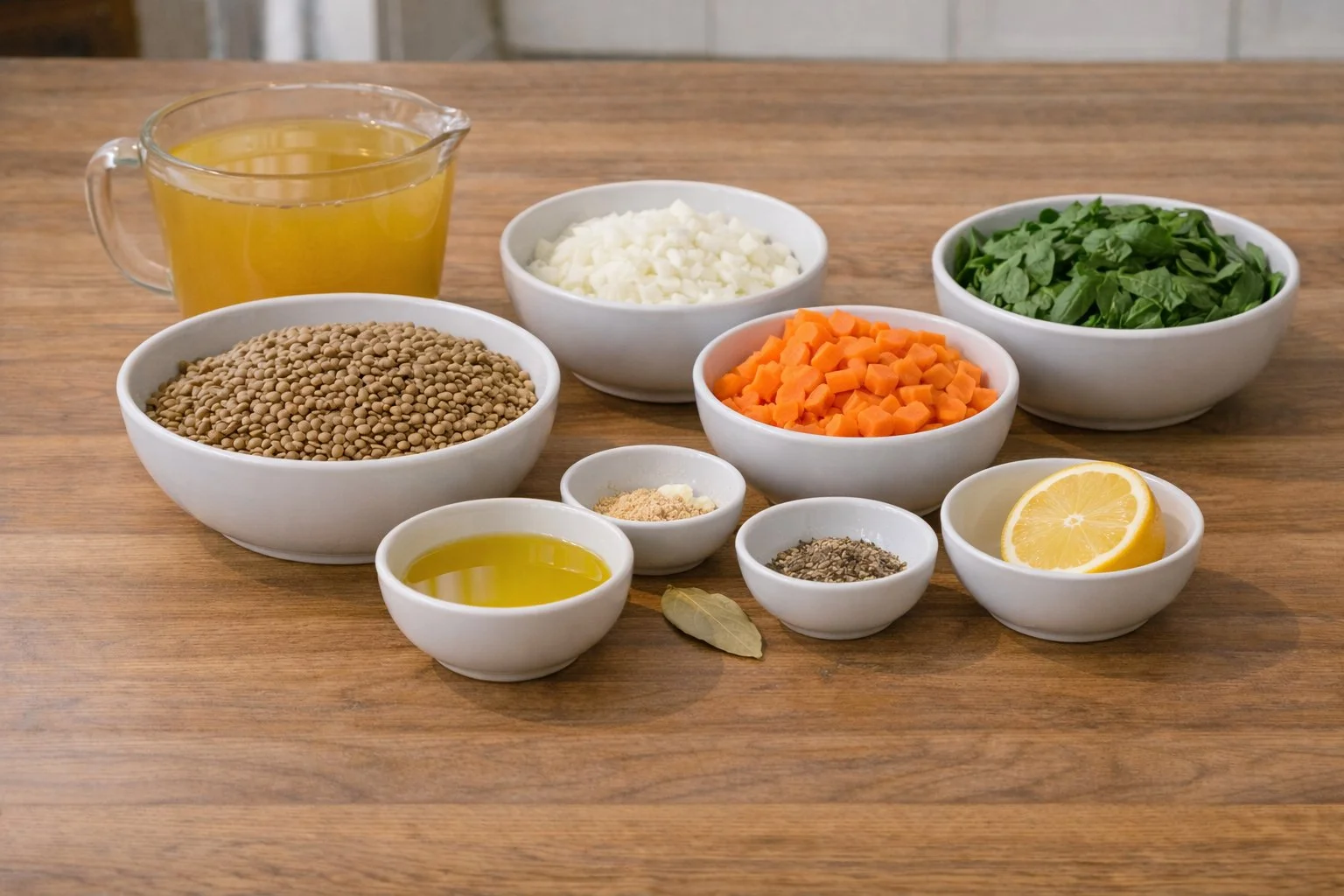 Lentil Soup with Spinach