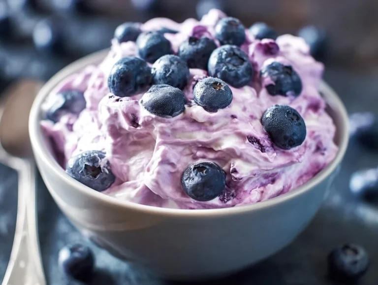 A beautiful light and refreshing dessert with fresh fruits and cream.