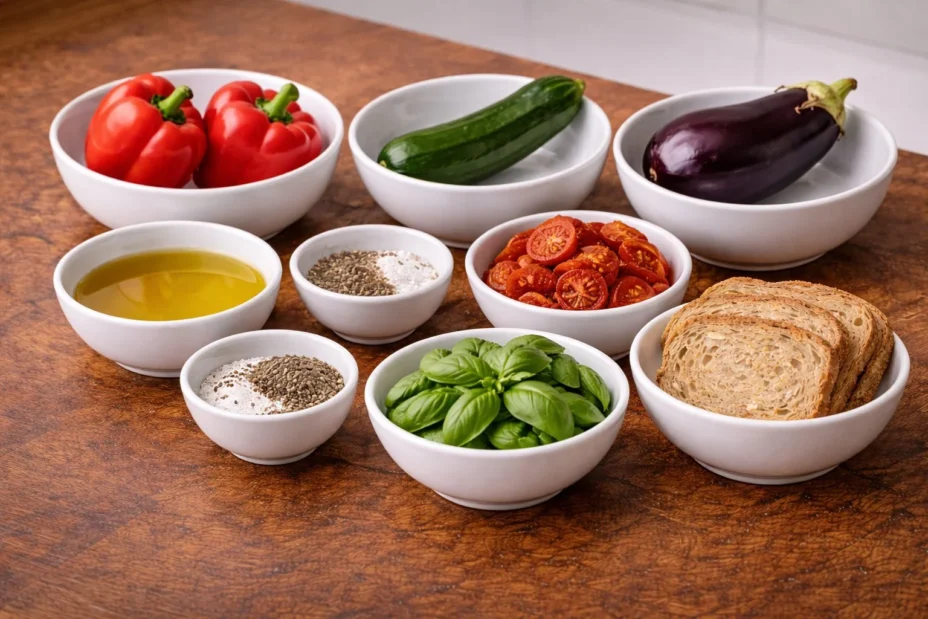 Mediterranean roast sandwich with sun-dried tomato pesto