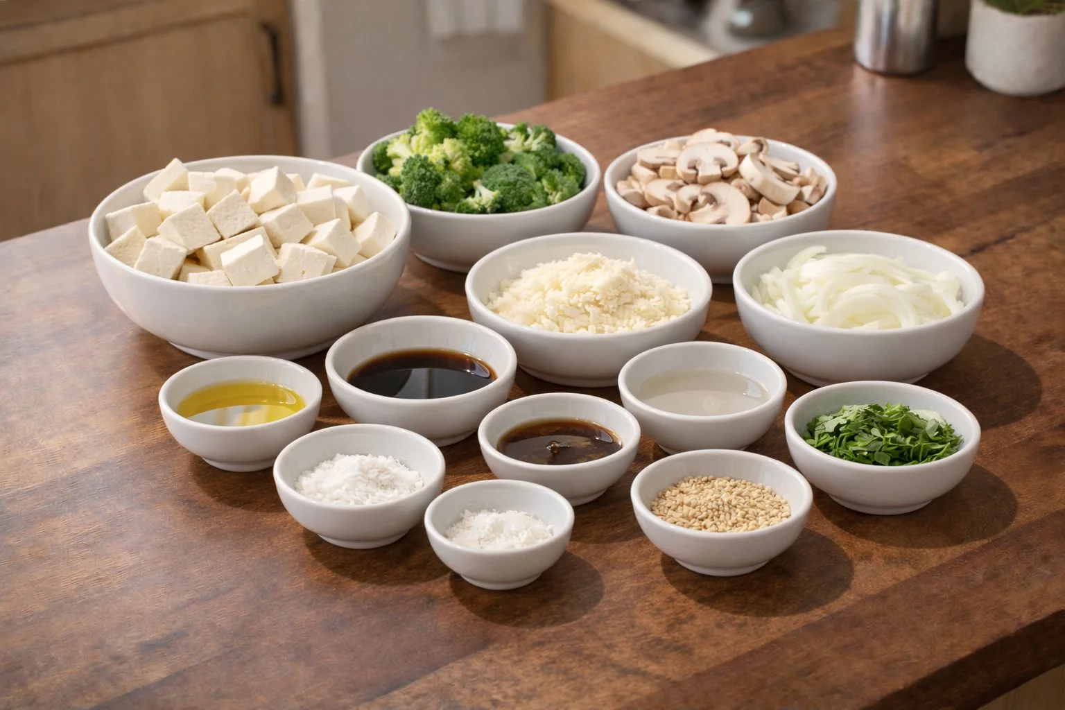 Mushroom and Tofu Stir-Fry