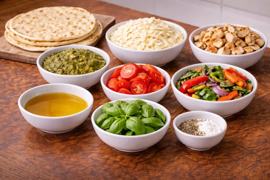 Pesto Flatbread Pizza