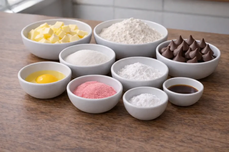 strawberry kiss cookies ingredients