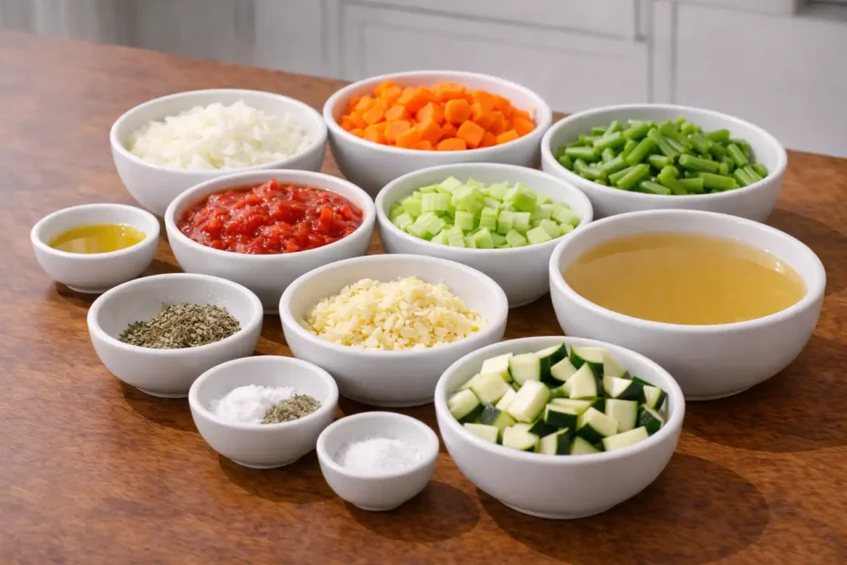 vegetable soup ingredients