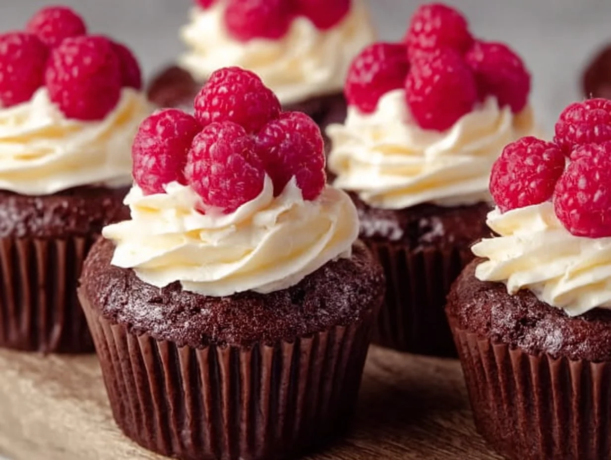 Chocolate Raspberry Cupcakes