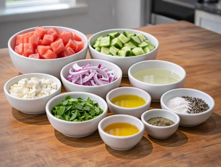 watermelon cucumber salad