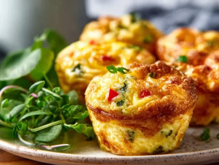 Delicious healthy egg muffins with vegetables and protein