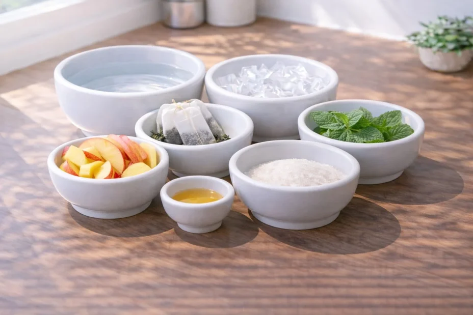 iced apple green tea