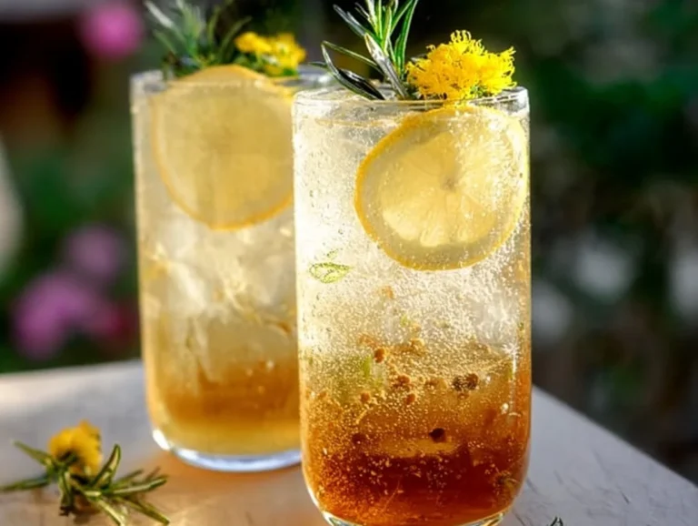 Chilled Maesil Ice Tea made from Korean green plums