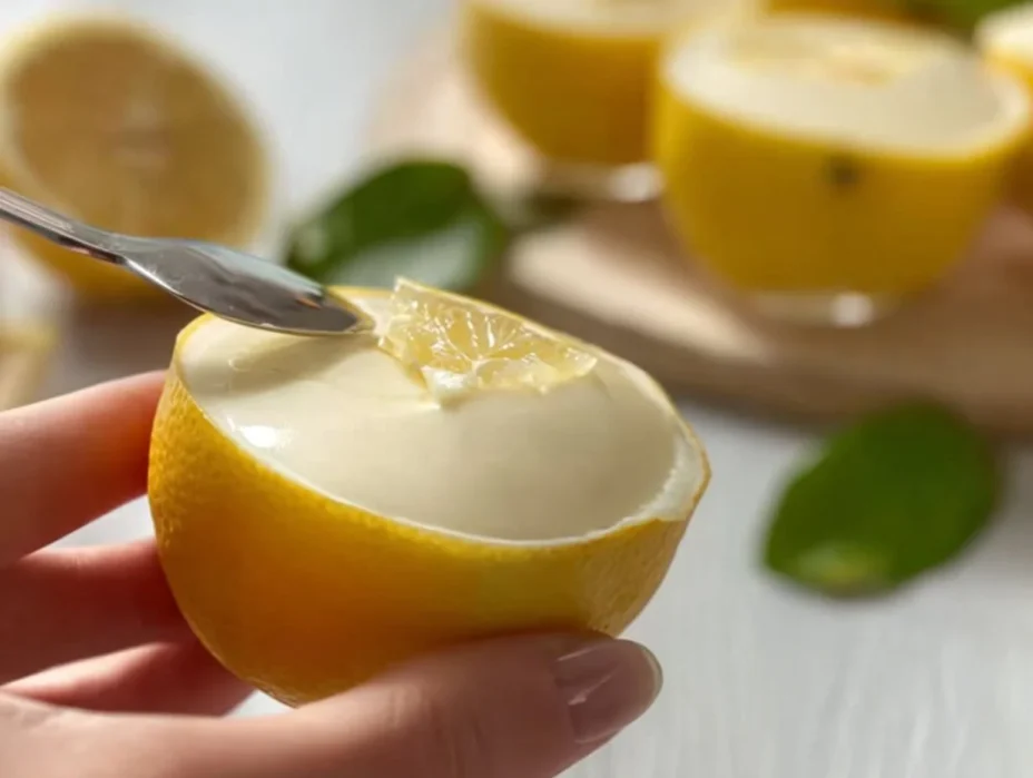 Delicious Lemon Cream Dessert topped with fresh lemon zest and whipped cream