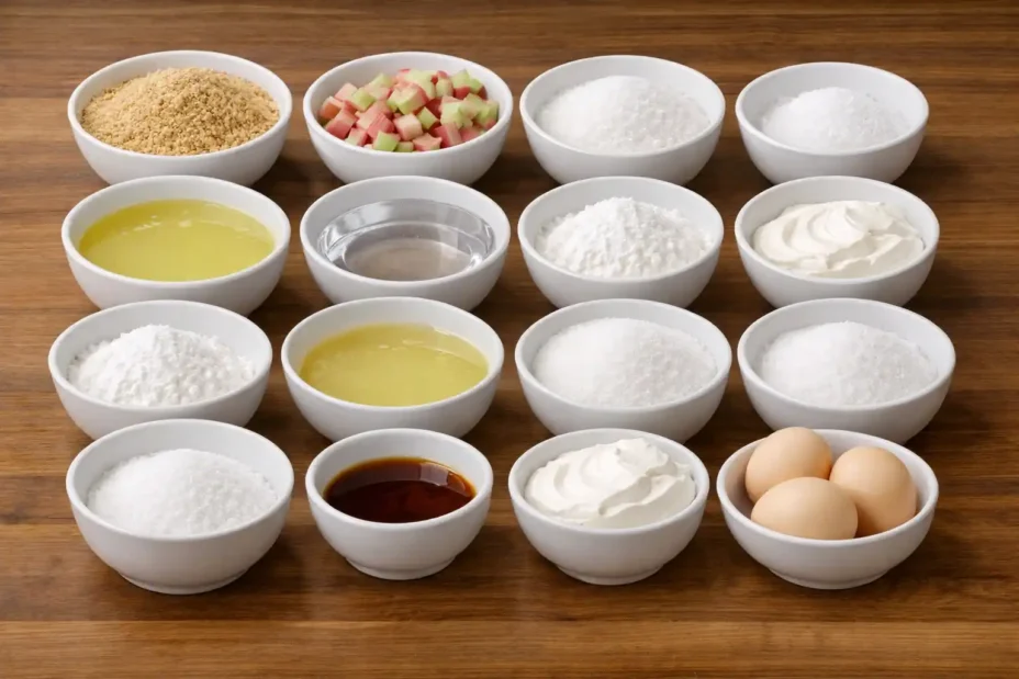 rhubarb cheesecake creams