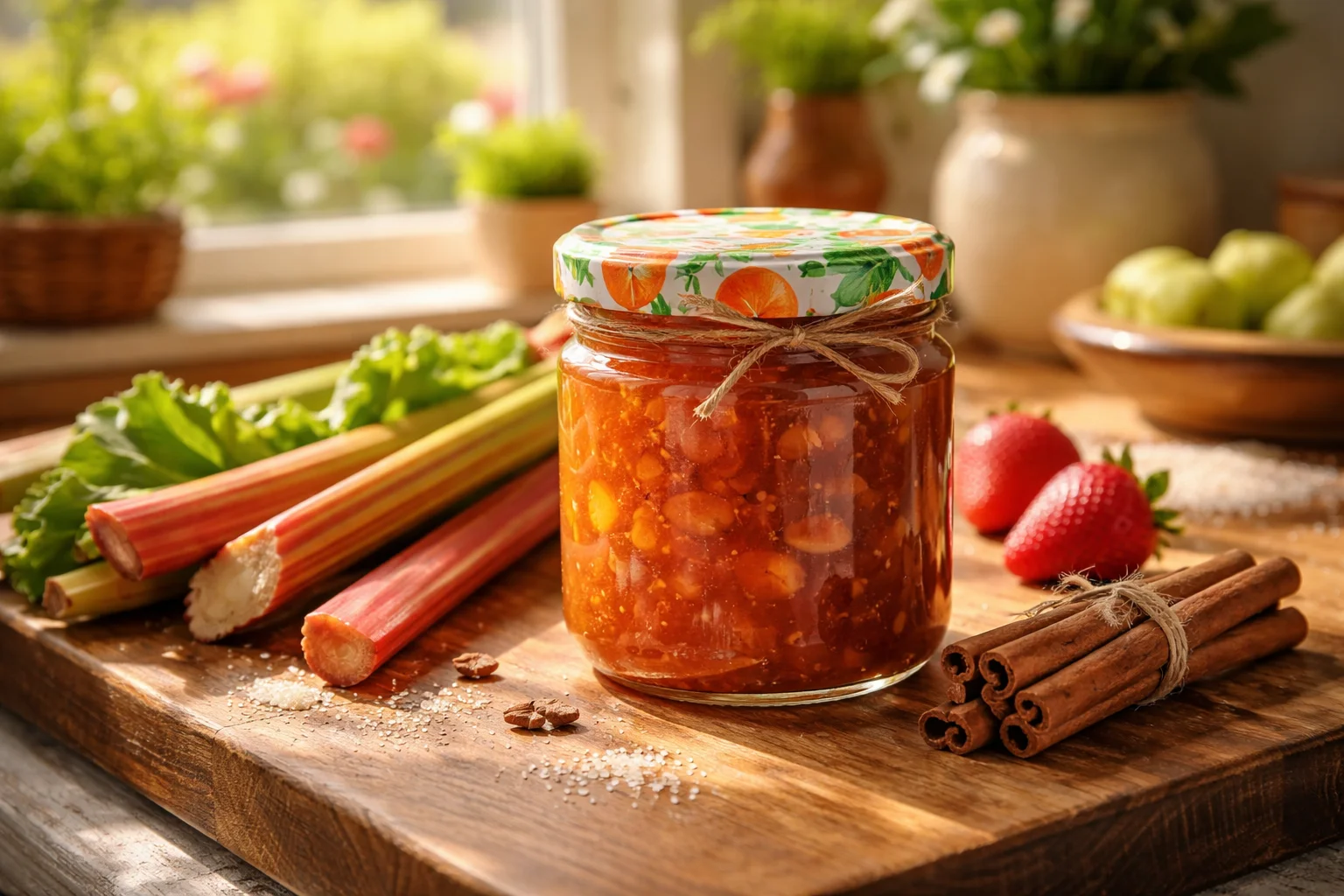 Rhubarb Cinnamon Jam Recipe for a Cozy Homemade Preserve