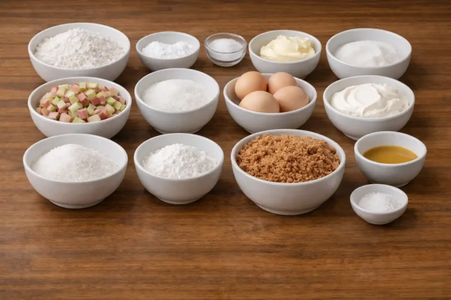 rhubarb sour cream coffee cake