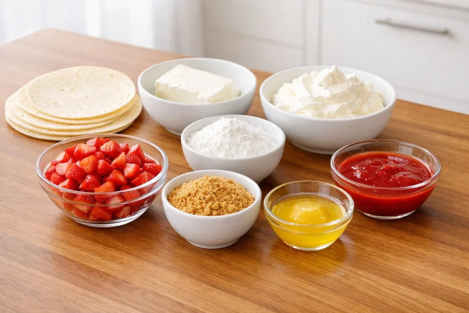 Strawberry Crunch Cheesecake Tacos