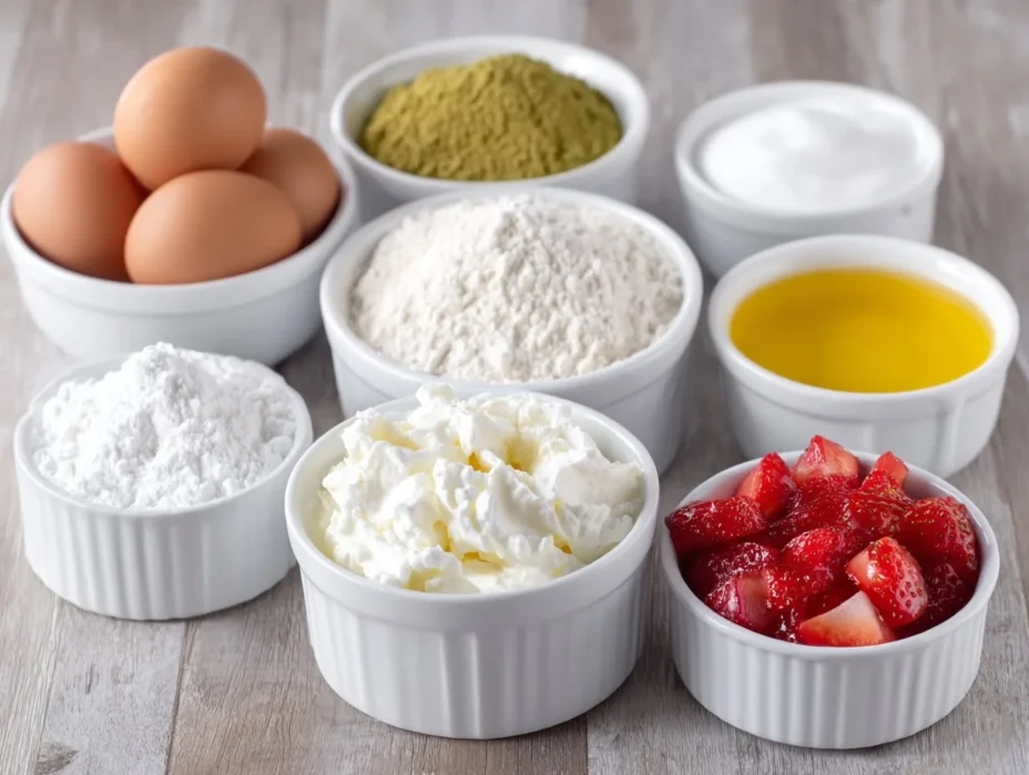 Strawberry Matcha Roll Cake