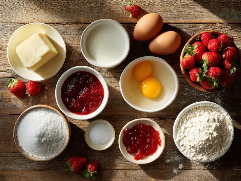 Strawberry Milkshake Pound Cake