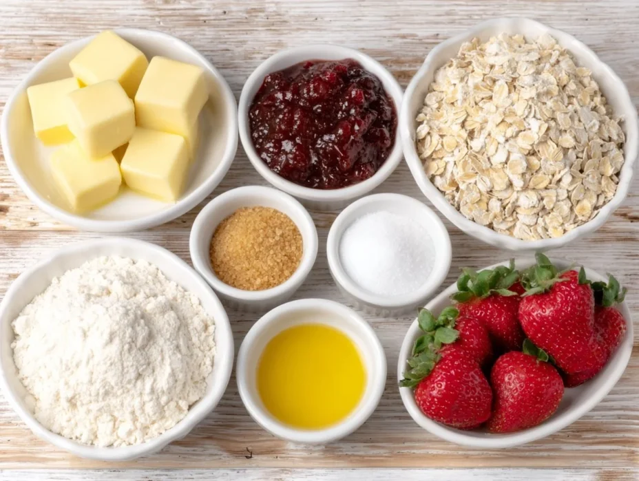 strawberry oatmeal crumble