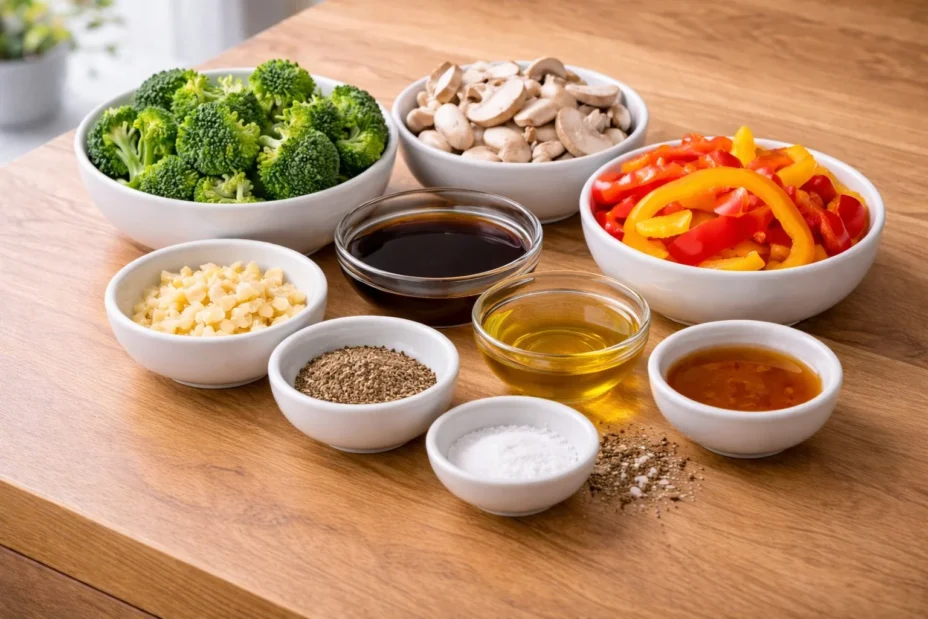 Vegan Broccoli and Mushroom Stir Fry