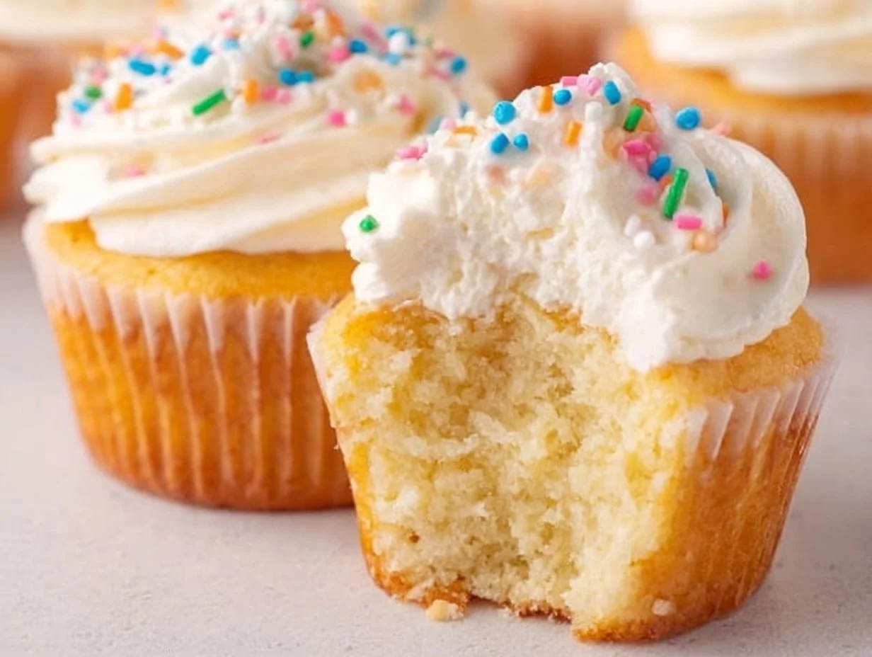 Bakery-Soft Vanilla Cupcakes
