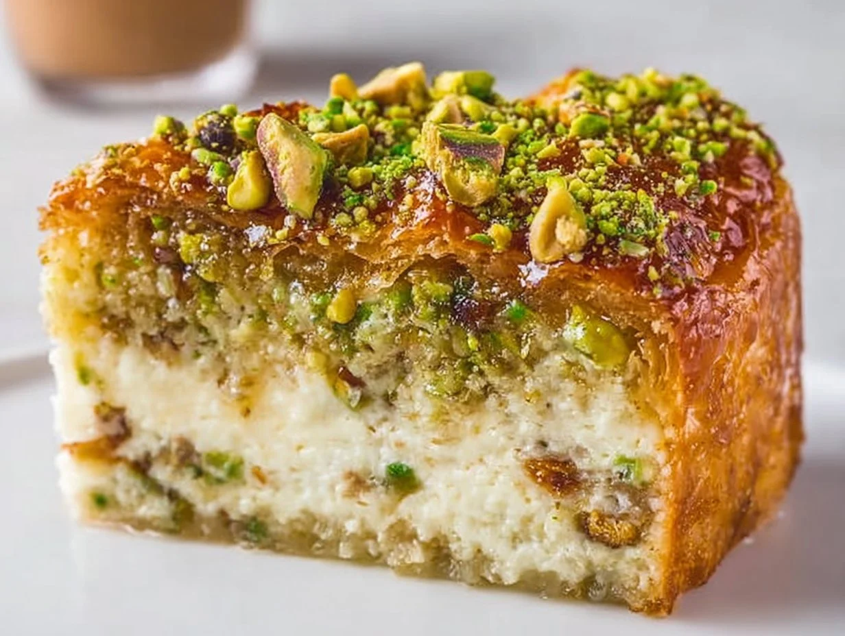 Baklava Pistachio Cheesecake