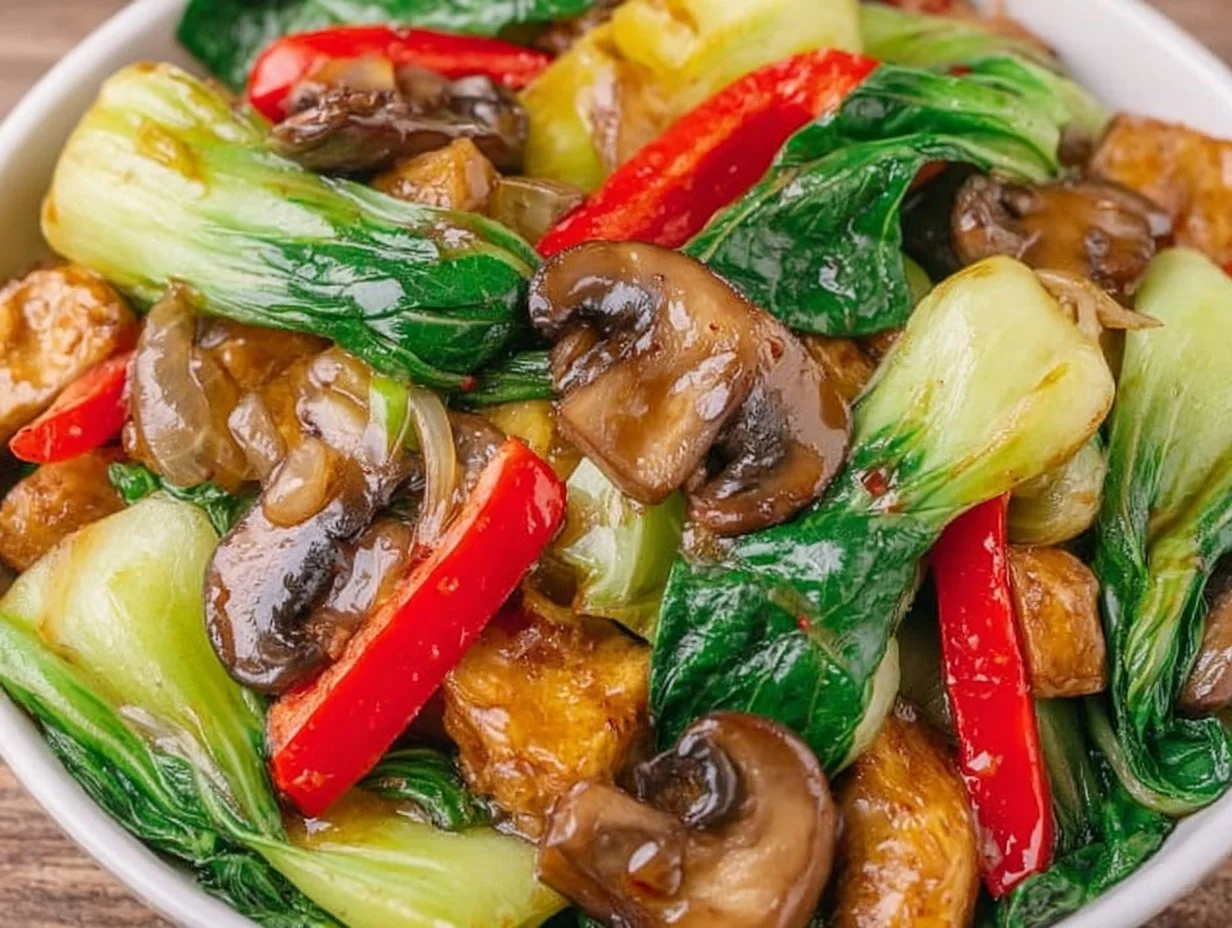 Bok Choy and Mushroom Stir Fry
