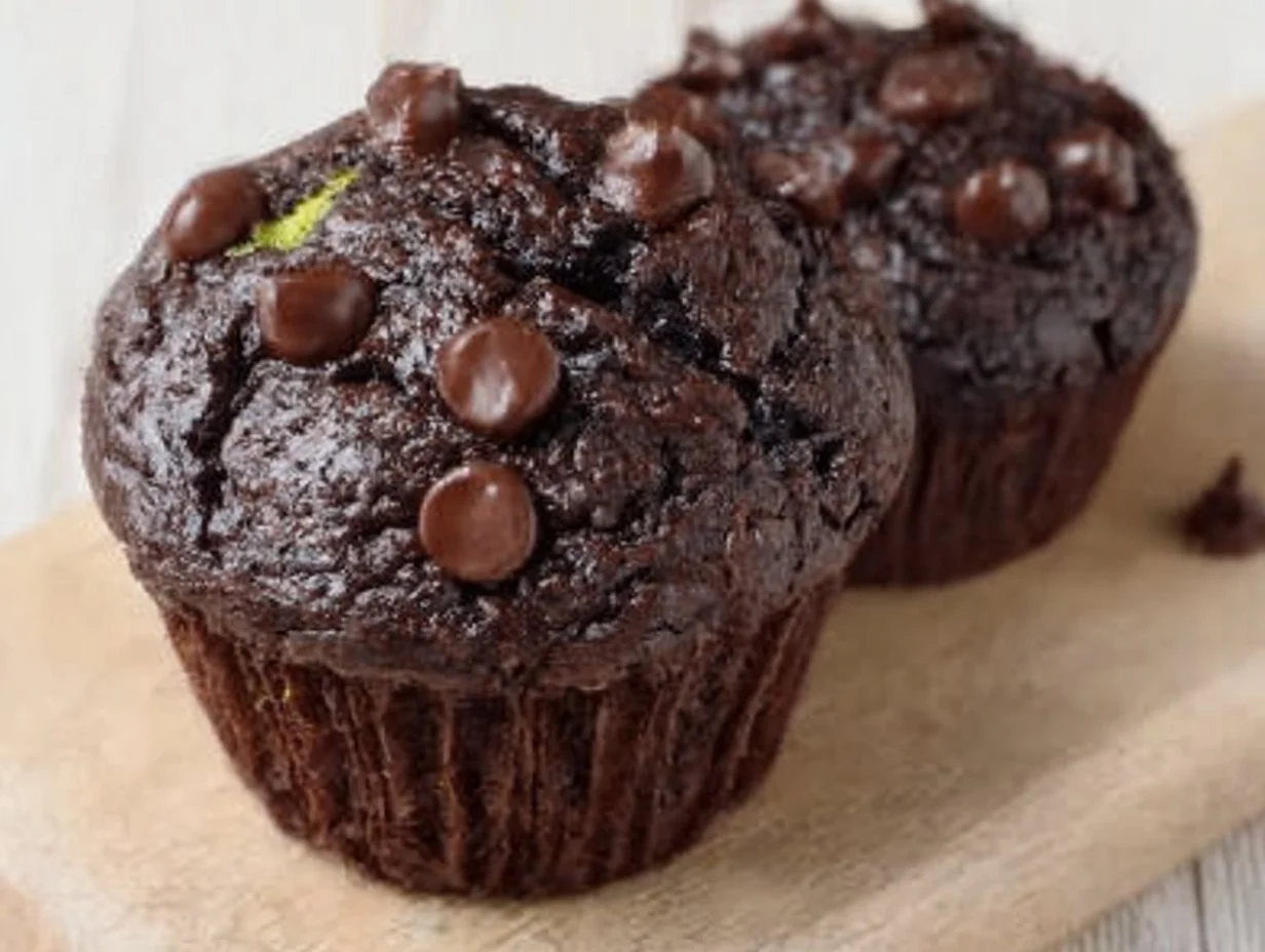 Chocolate Spinach Muffins