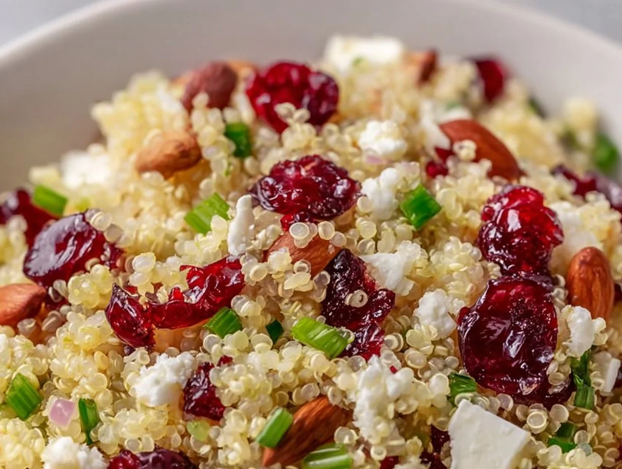 Homemade Cranberry Quinoa Feta Salad