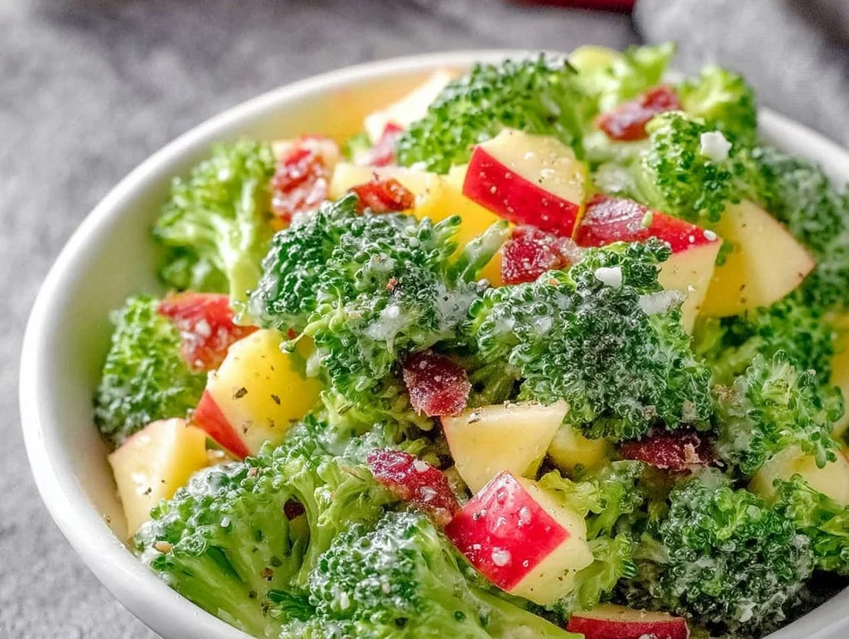 Crunchy Honeycrisp Apple Broccoli Salad for Easy Summer Sides