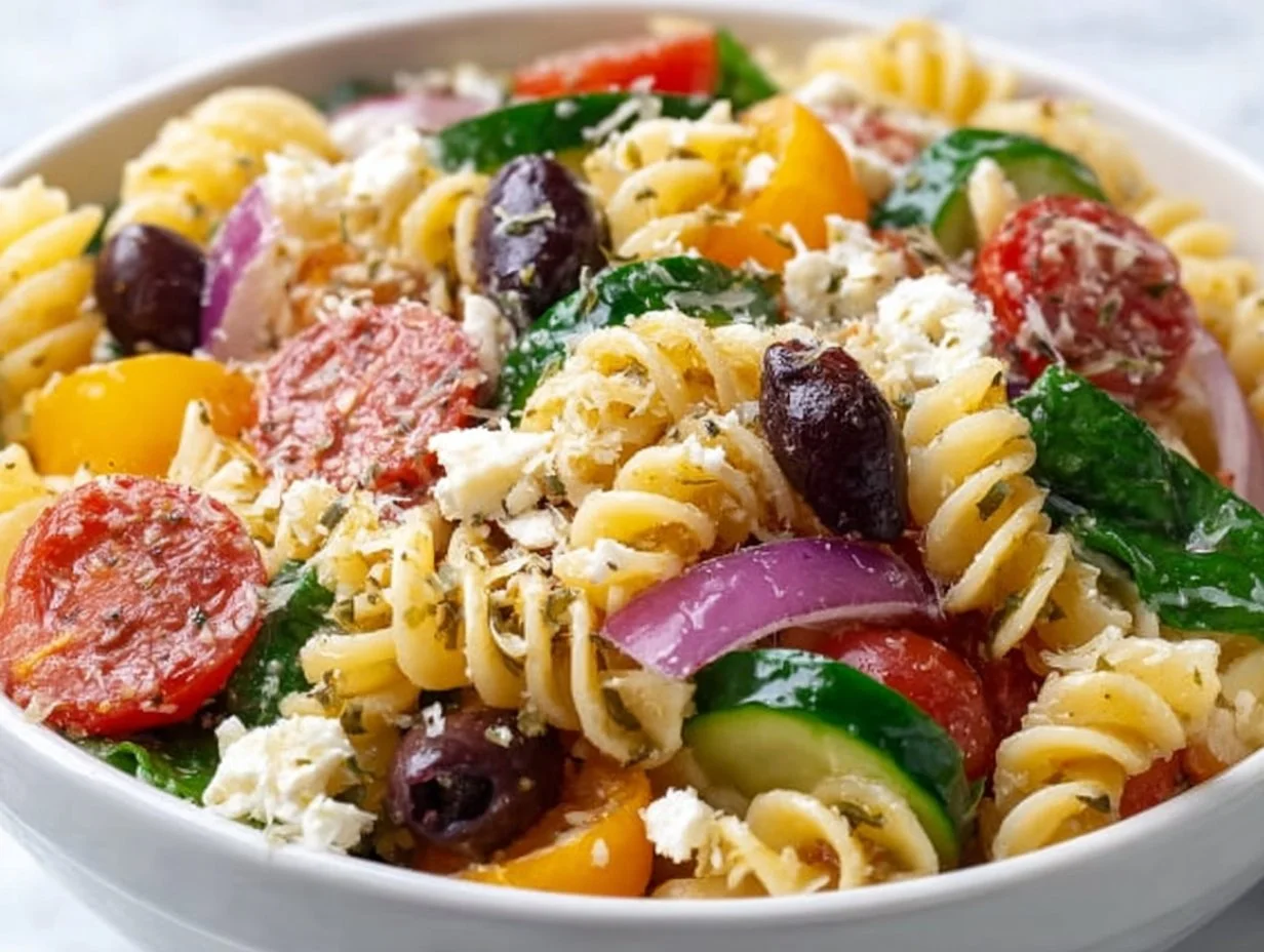 Easy Greek Pasta Salad
