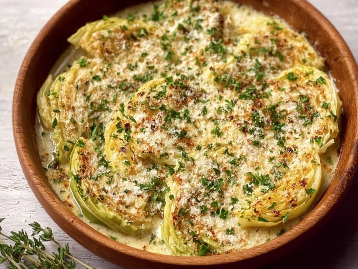 Garlic-Parmesan Melting Cabbage Is So Tender, You Can Cut It with a Spoon