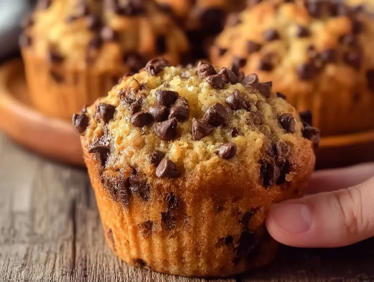 Healthy peanut butter banana muffins cooling on a rack