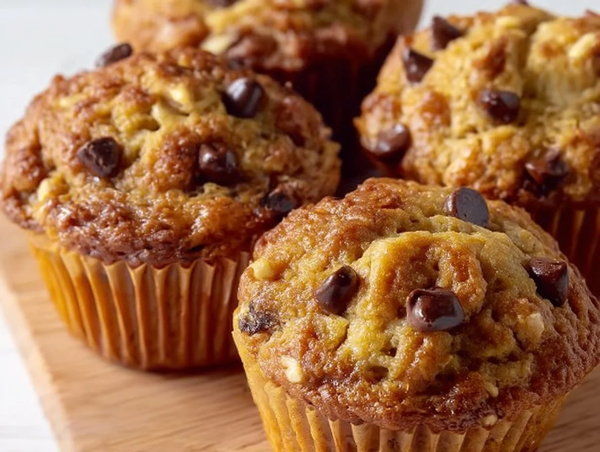 Healthy Peanut Butter Banana Muffins