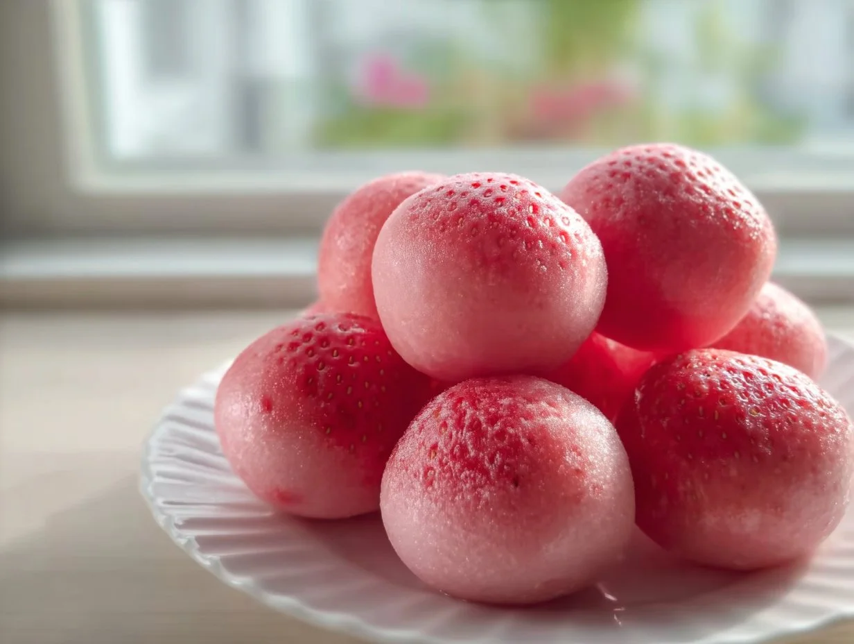 Homemade Strawberry Mochi