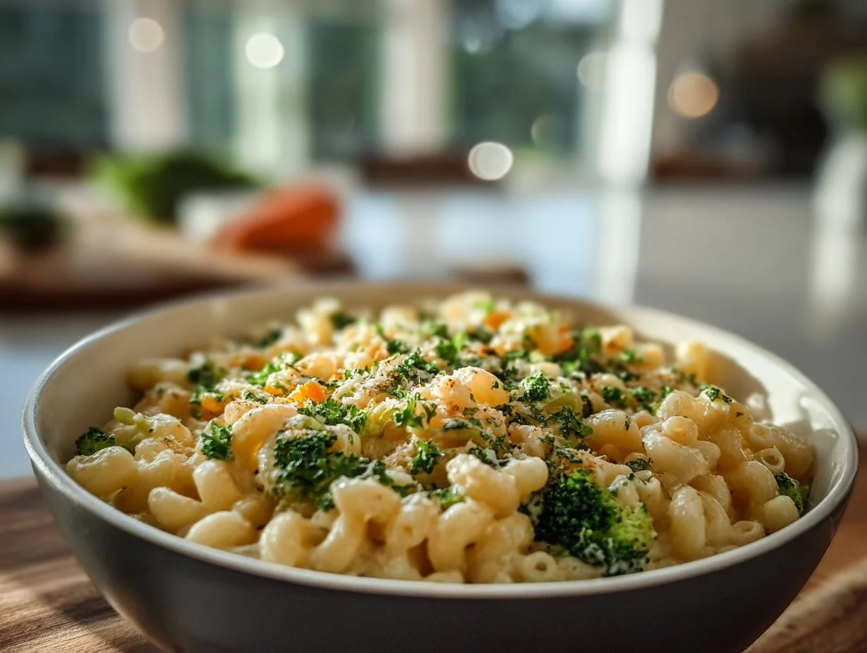 One Pot Veggie Mac and Cheese