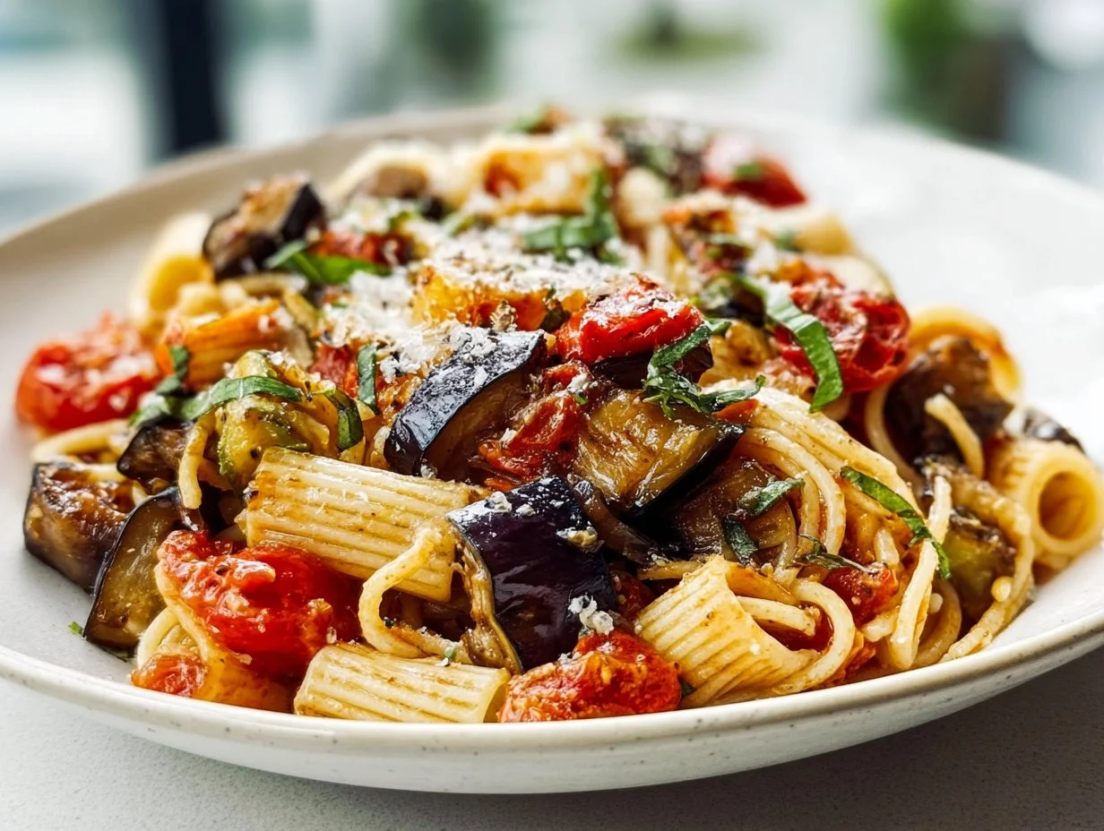 Roasted Eggplant Pasta