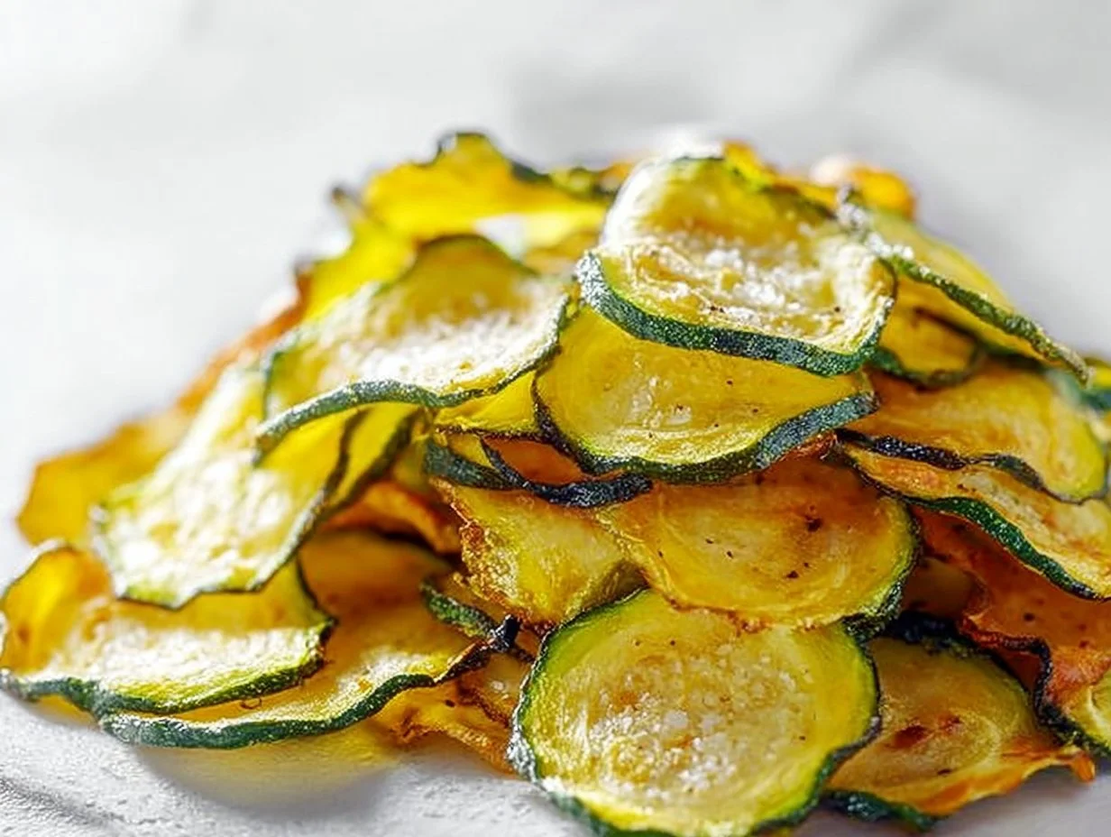 Simple Salt and Vinegar Zucchini Chips