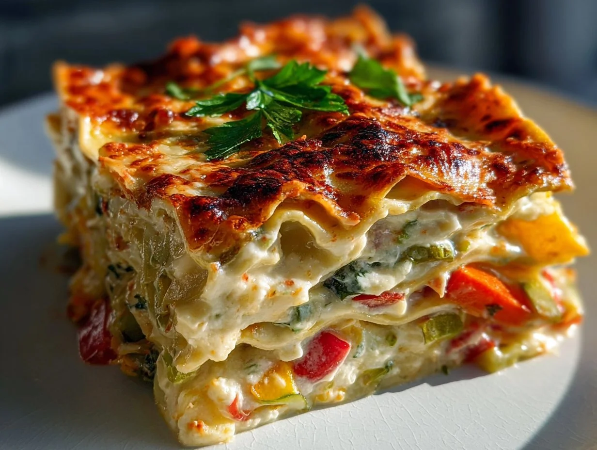 Loaded Veggie White Lasagna