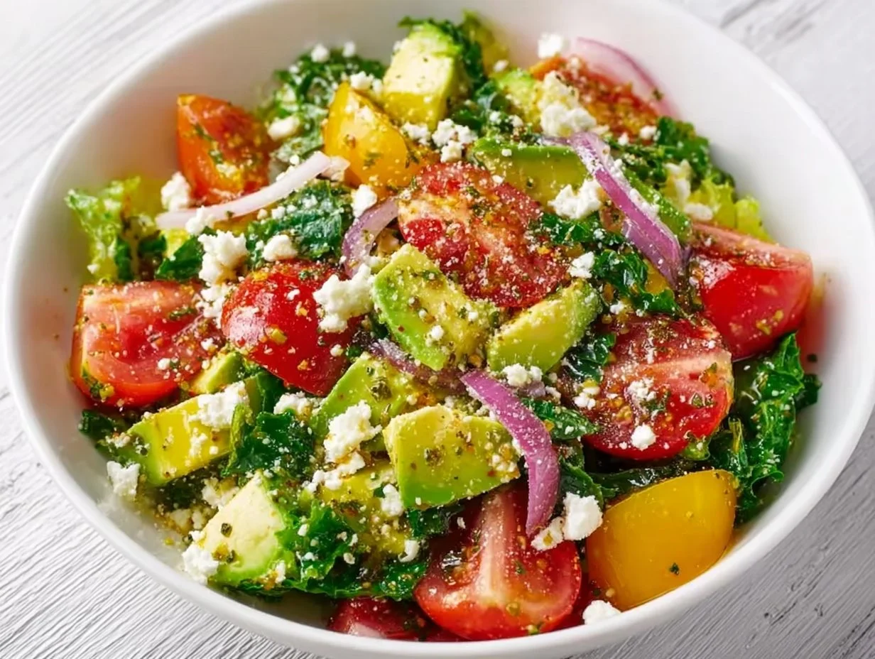 Zesty Mediterranean Avocado Salad