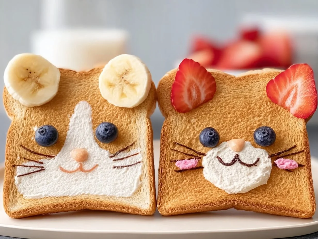 Cute Animal Face Toast